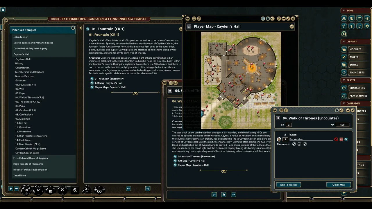 Fantasy Grounds - Pathfinder RPG - Campaign Setting: Inner Sea Temples Screenshot 2