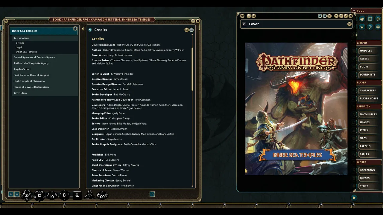 Fantasy Grounds - Pathfinder RPG - Campaign Setting: Inner Sea Temples Screenshot 0