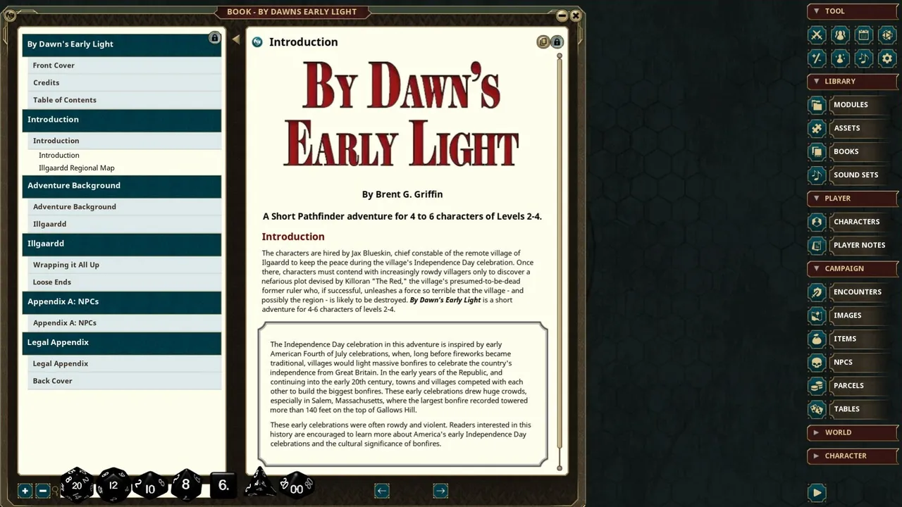 Fantasy Grounds - By Dawns Early Light Screenshot 1
