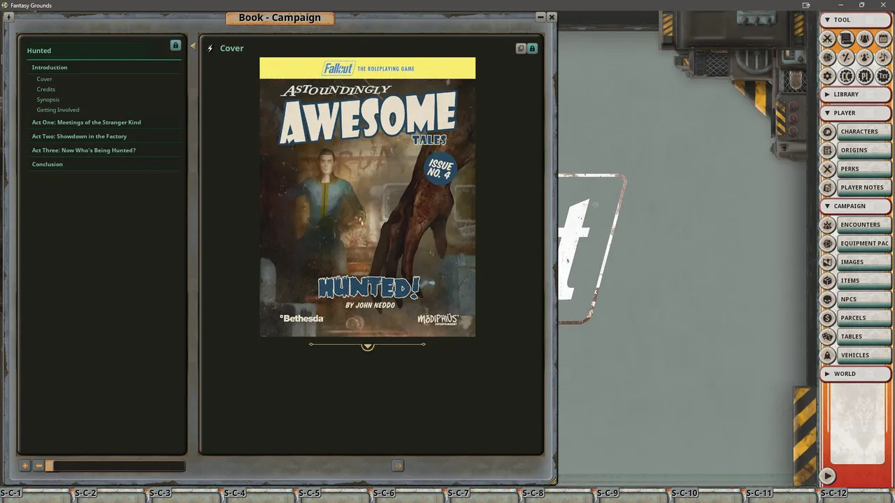 Fantasy Grounds - Fallout RPG - Astoundingly Awesome Tales - Hunted Screenshot 0