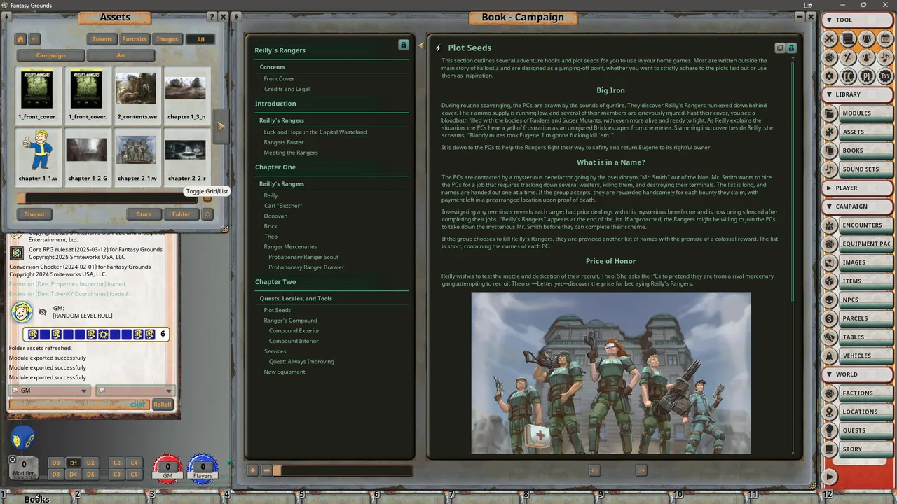 Fantasy Grounds - Fallout RPG - NPC Pack 3 - Reilly's Rangers Screenshot 2