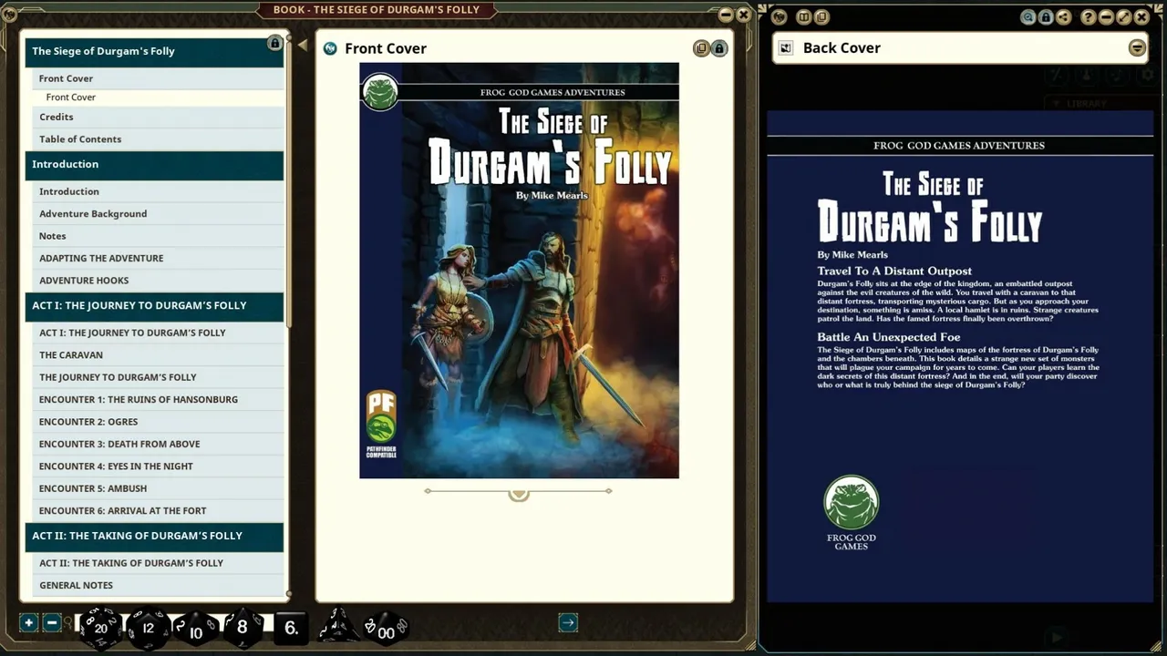 Fantasy Grounds - The Siege of Durgam's Folly Screenshot 0