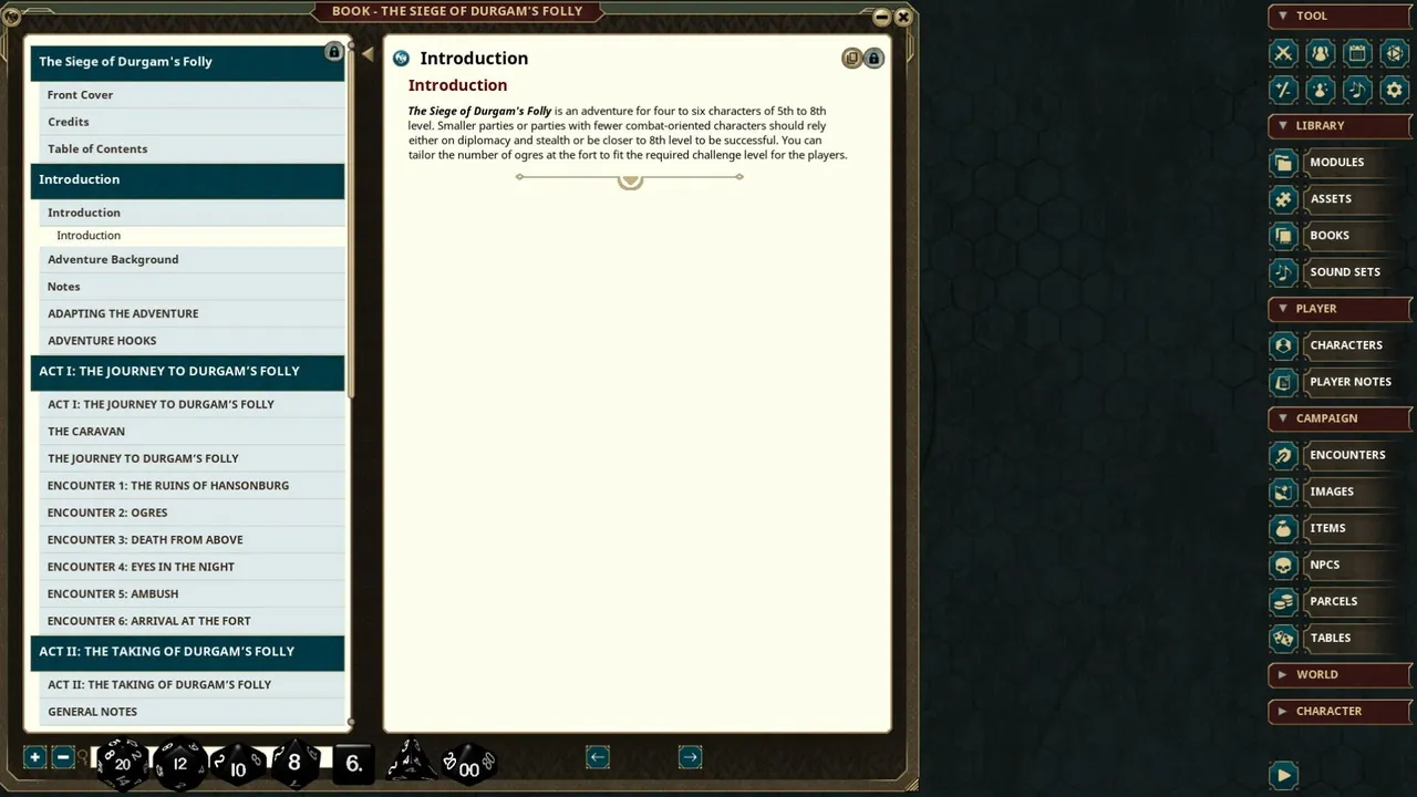 Fantasy Grounds - The Siege of Durgam's Folly Screenshot 1