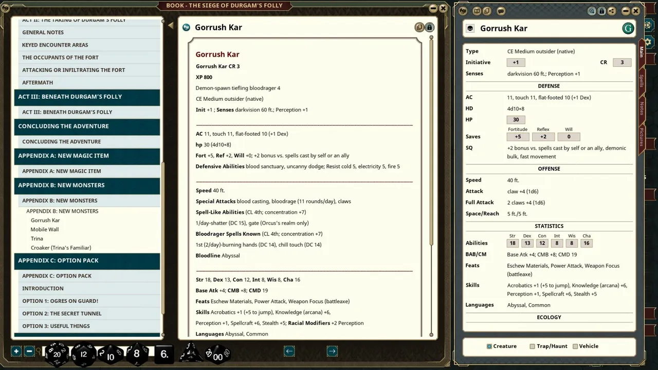 Fantasy Grounds - The Siege of Durgam's Folly Screenshot 4