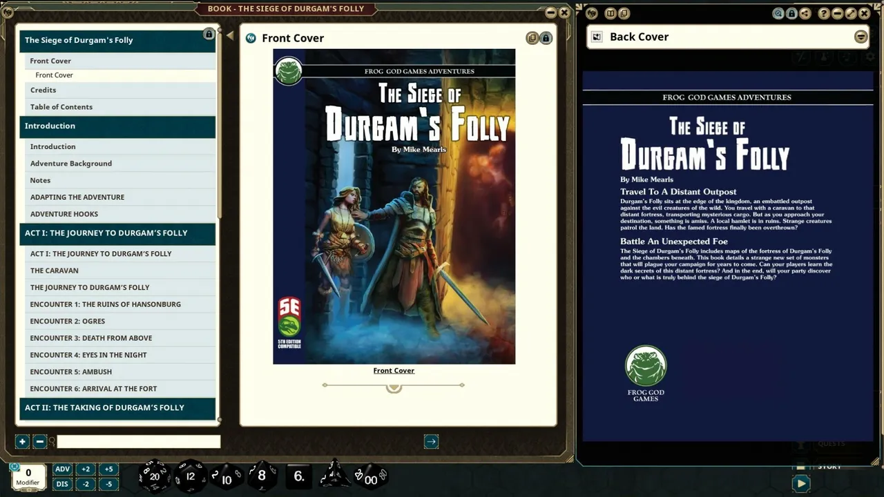 Fantasy Grounds - The Siege of Durgam's Folly (5e) Screenshot 2