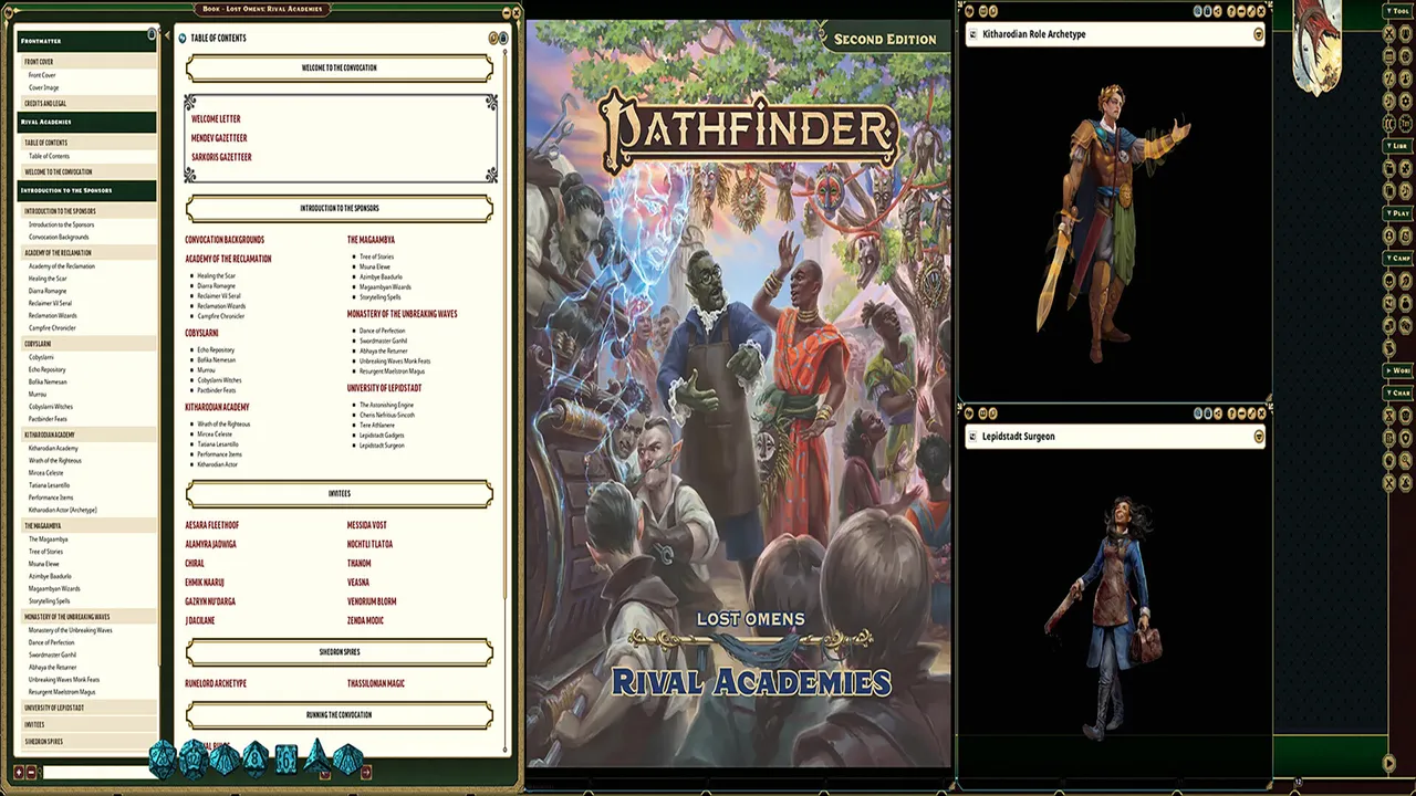 Fantasy Grounds - Pathfinder 2 RPG - Lost Omens: Rival Academies Screenshot 0