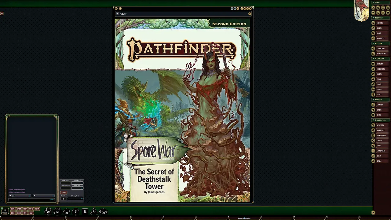 Fantasy Grounds - Pathfinder 2 - The Secret of Deathstalk Tower - Spore War 2 of 3 Screenshot 0