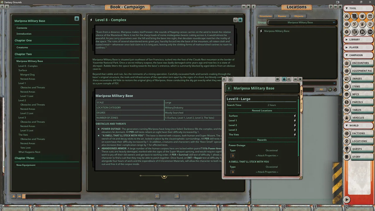 Fantasy Grounds - Fallout RPG - NPC Pack 4 - Mariposa Military Base Screenshot 2