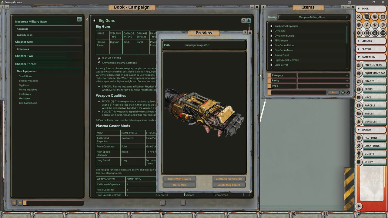 Fantasy Grounds - Fallout RPG - NPC Pack 4 - Mariposa Military Base Screenshot 1