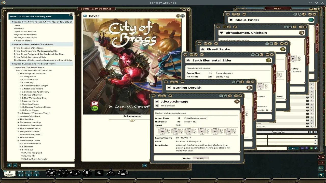Fantasy Grounds - City of Brass (5e) Screenshot 1