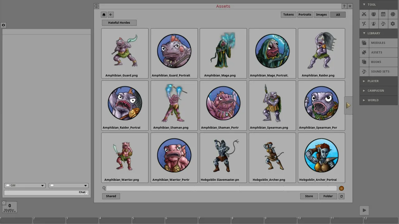 Fantasy Grounds - Portal Packs - Encounter Essentials - Hateful Hordes Screenshot 0