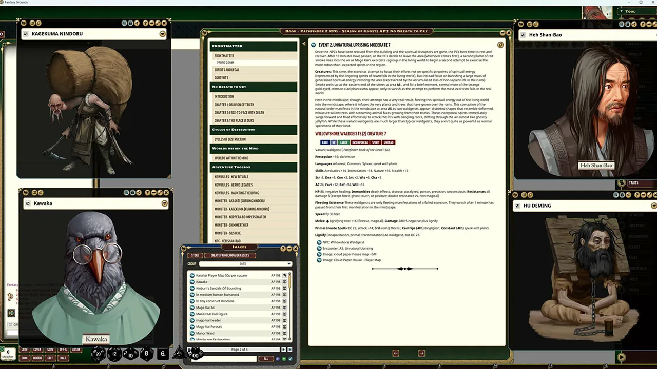 Fantasy Grounds - Pathfinder 2 RPG - Season of Ghosts AP 3: No Breath to Cry Screenshot 2