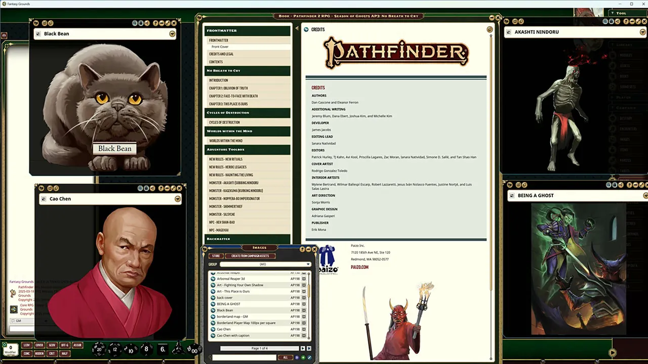 Fantasy Grounds - Pathfinder 2 RPG - Season of Ghosts AP 3: No Breath to Cry Screenshot 1