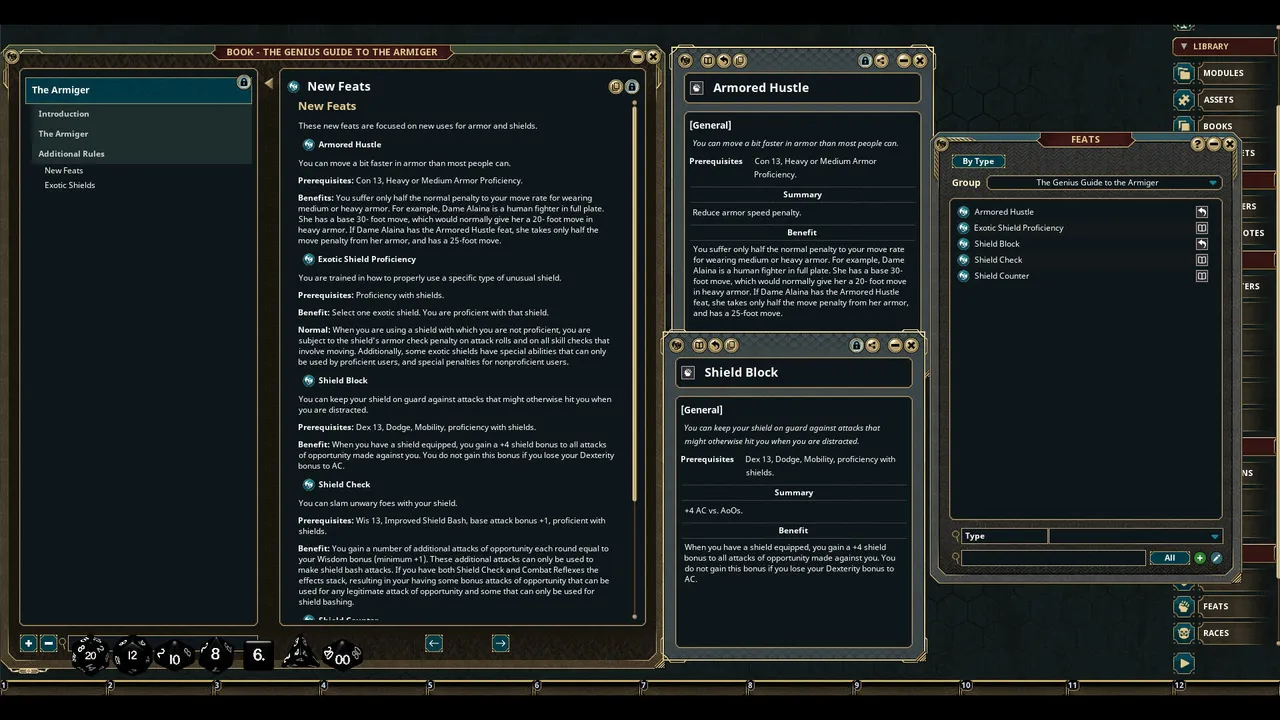 Fantasy Grounds - The Genius Guide to the Armiger Screenshot 1