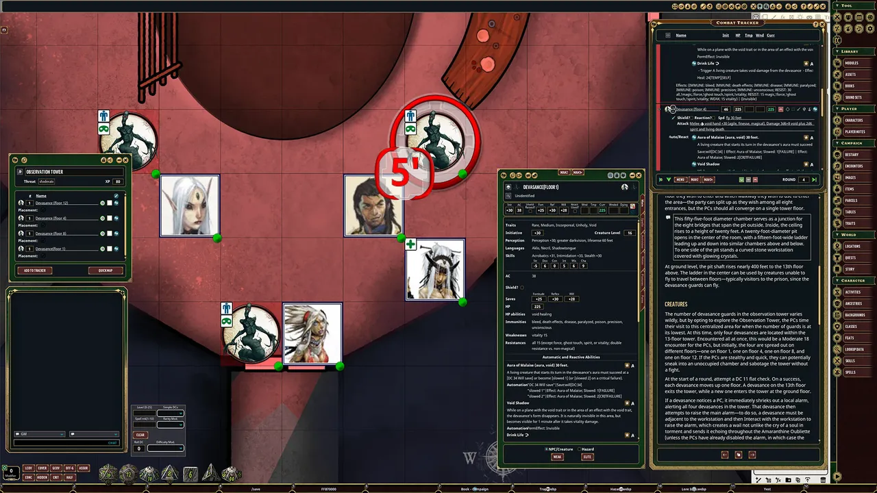 Fantasy Grounds - Pathfinder 2 - A Voice in the Blight - Spore War 3 of 3 Screenshot 4