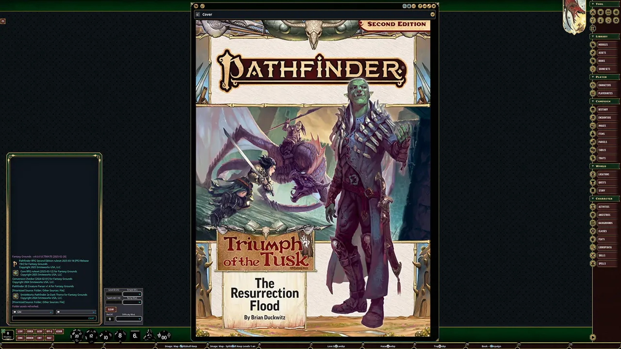 Fantasy Grounds - Pathfinder 2 - The Resurrection Flood - Triumph of the Tusk 1 of 3 Screenshot 1