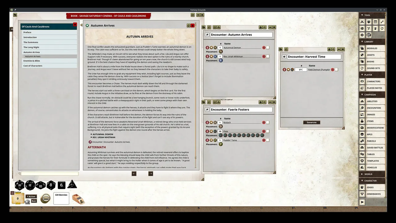 Fantasy Grounds - Savage Saturday Cinema: Of Cauls and Cauldrons Screenshot 0