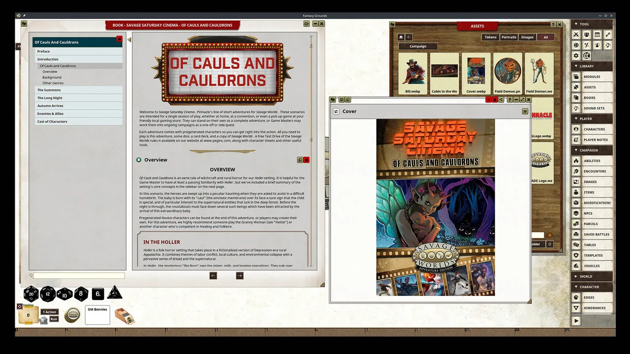 Fantasy Grounds - Savage Saturday Cinema: Of Cauls and Cauldrons Screenshot 3