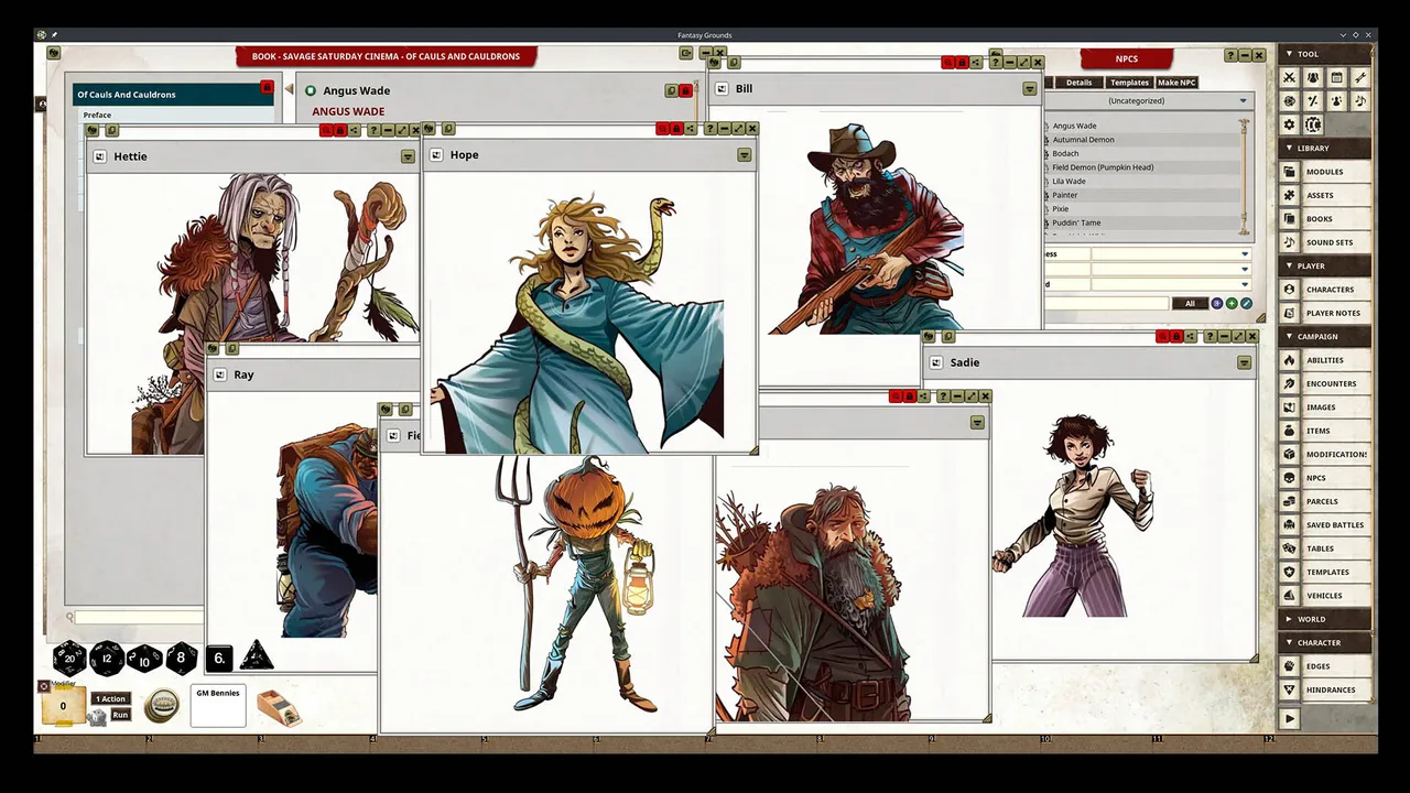 Fantasy Grounds - Savage Saturday Cinema: Of Cauls and Cauldrons Screenshot 2