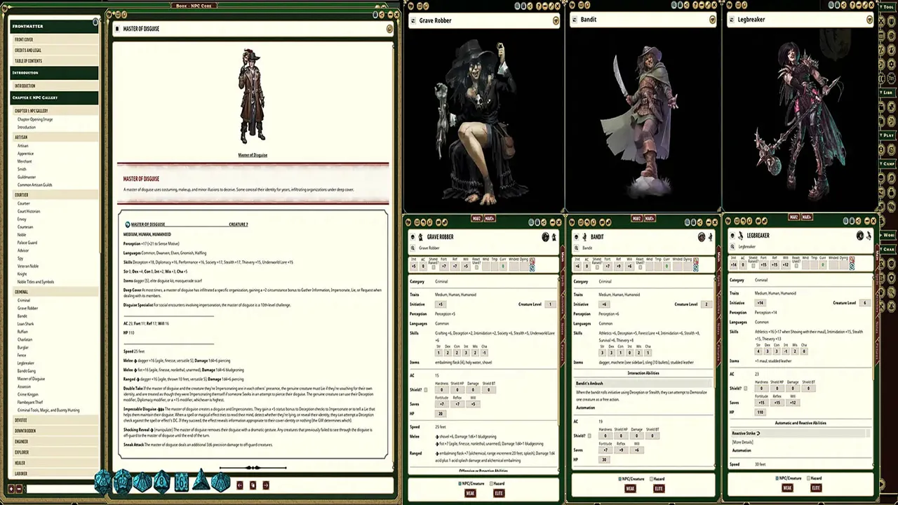 Fantasy Grounds - Pathfinder 2 RPG - NPC Core Screenshot 0