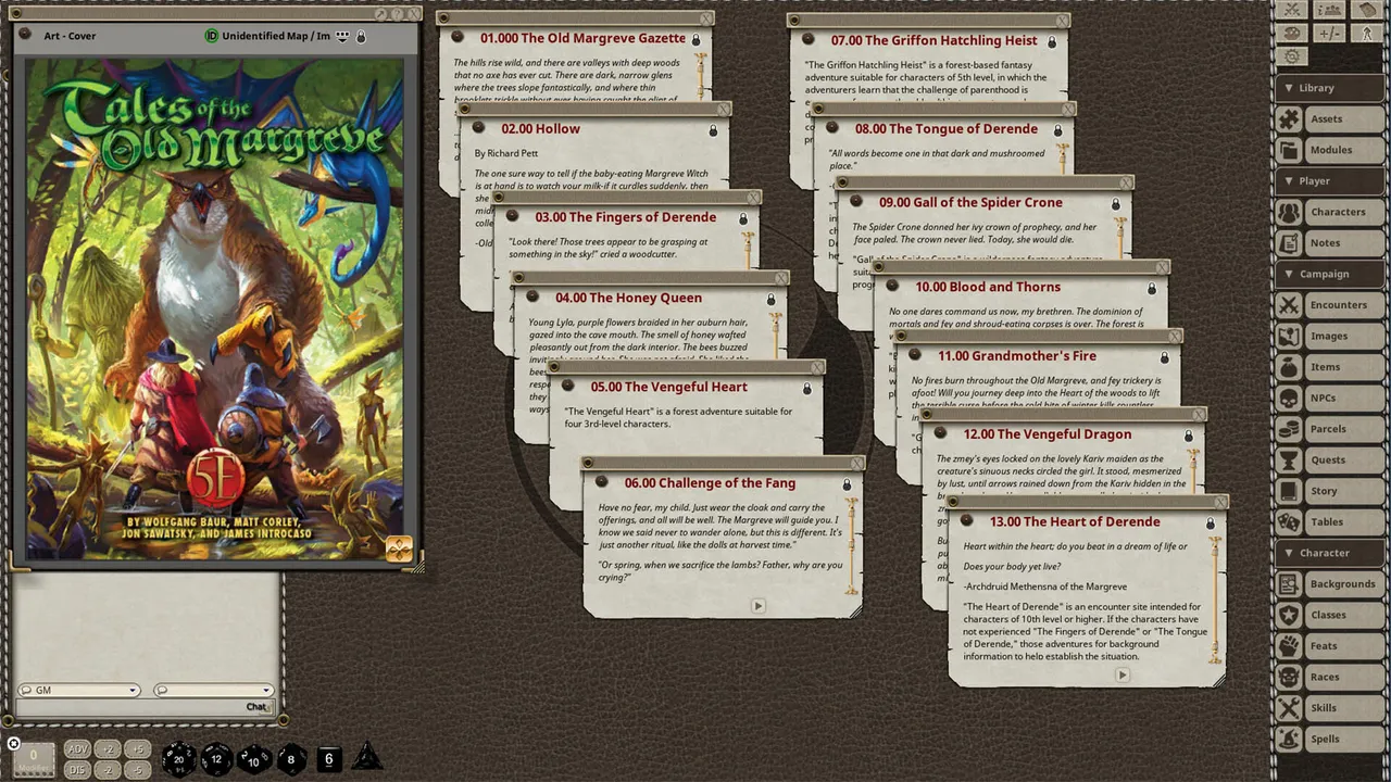 Fantasy Grounds - The Old Margreve - Player's Guide Screenshot 1
