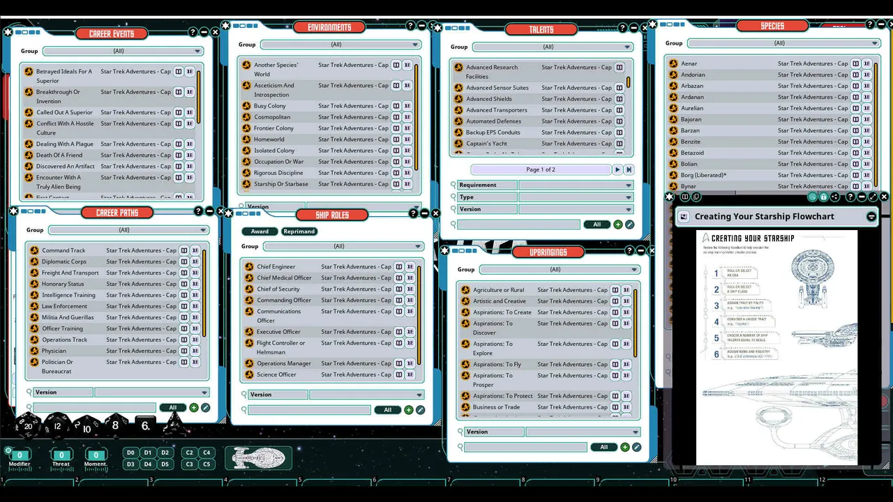 Fantasy Grounds - Star Trek Adventures: Captain's Log Solo Roleplaying Game Screenshot 4