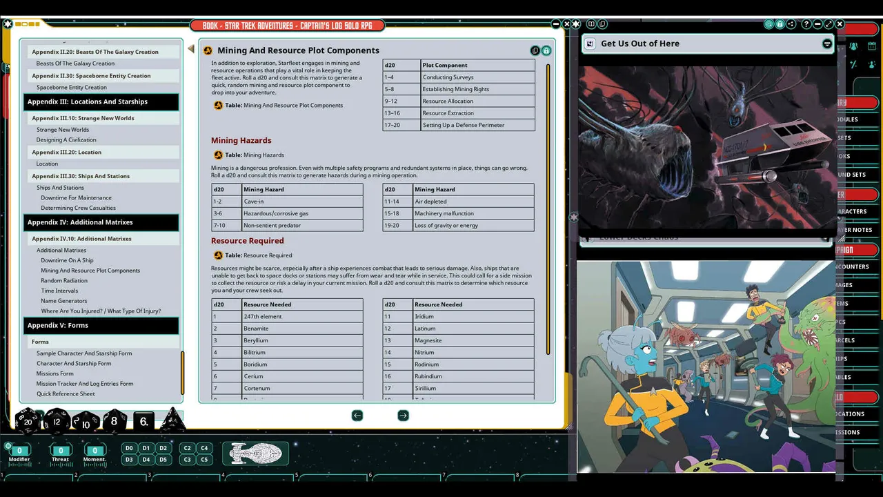 Fantasy Grounds - Star Trek Adventures: Captain's Log Solo Roleplaying Game Screenshot 9