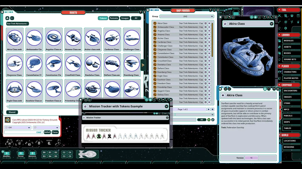 Fantasy Grounds - Star Trek Adventures: Captain's Log Solo Roleplaying Game Screenshot 2