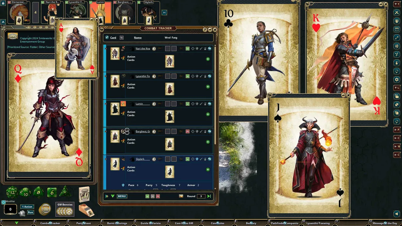 Fantasy Grounds - Pathfinder(R) for Savage Worlds Action Deck Screenshot 0