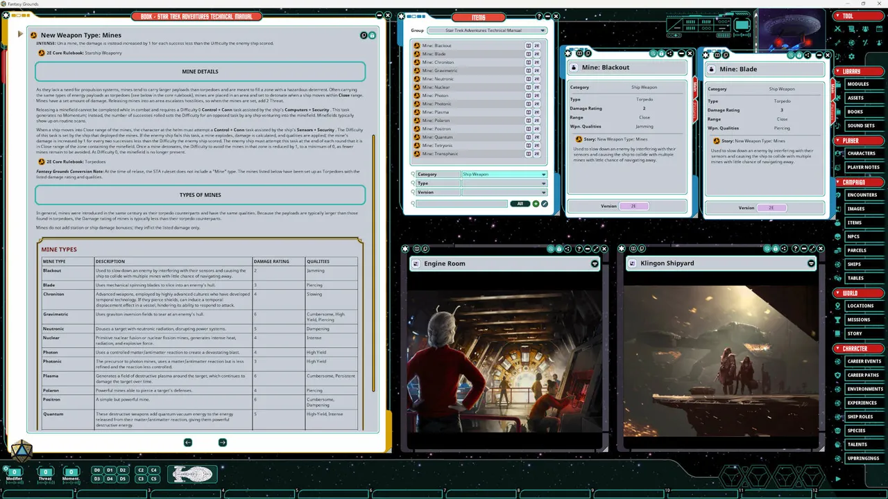 Fantasy Grounds - Star Trek Adventures - The Roleplaying Game - Technical Manual Screenshot 3
