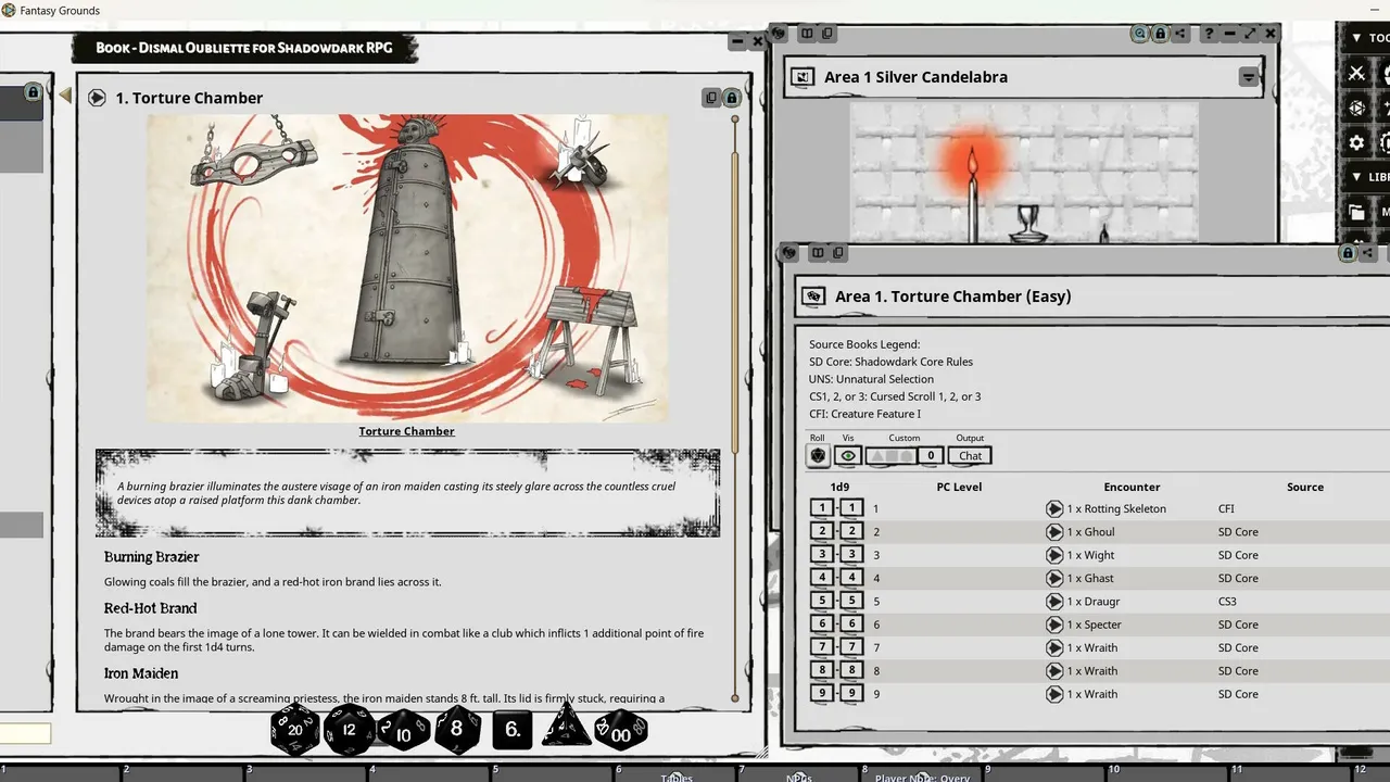 Fantasy Grounds - Dismal Oubliette for Shadowdark RPG Screenshot 2