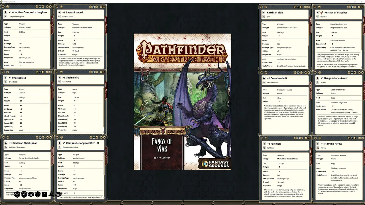 Fantasy Grounds - Pathfinder RPG - Ironfang Invasion Adventure Path (2 of 6) - Fangs of War Screenshot 2