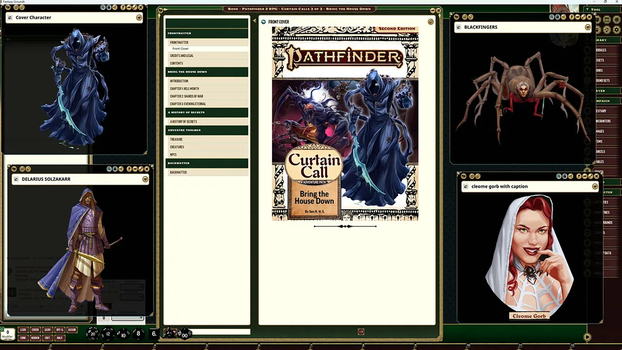 Fantasy Grounds - Pathfinder 2 RPG - Curtain Call Adventure Path - Bring the House Down (3 of 3) Screenshot 0