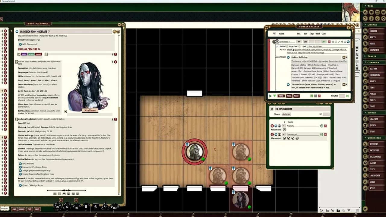 Fantasy Grounds - Pathfinder 2 RPG - Curtain Call Adventure Path - Singer, Stalker, Skinsaw Man (2 of 3) Screenshot 1
