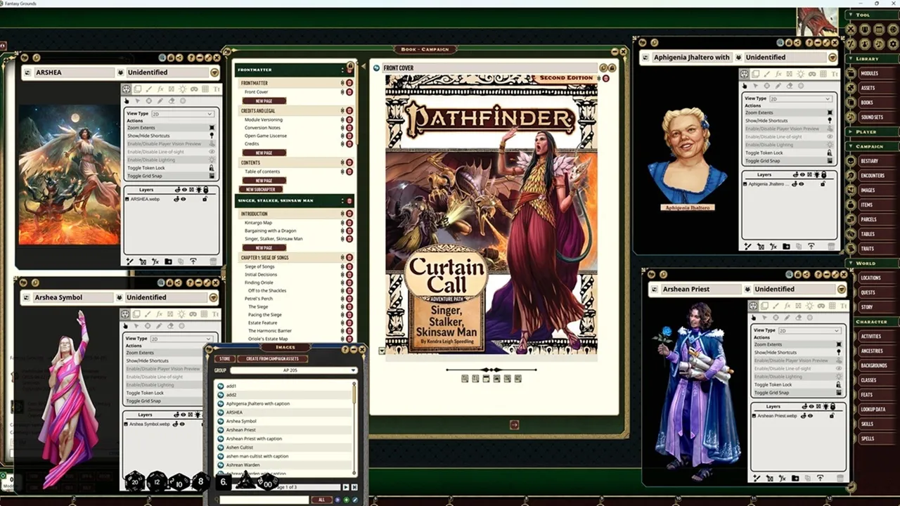 Fantasy Grounds - Pathfinder 2 RPG - Curtain Call Adventure Path - Singer, Stalker, Skinsaw Man (2 of 3) Screenshot 4