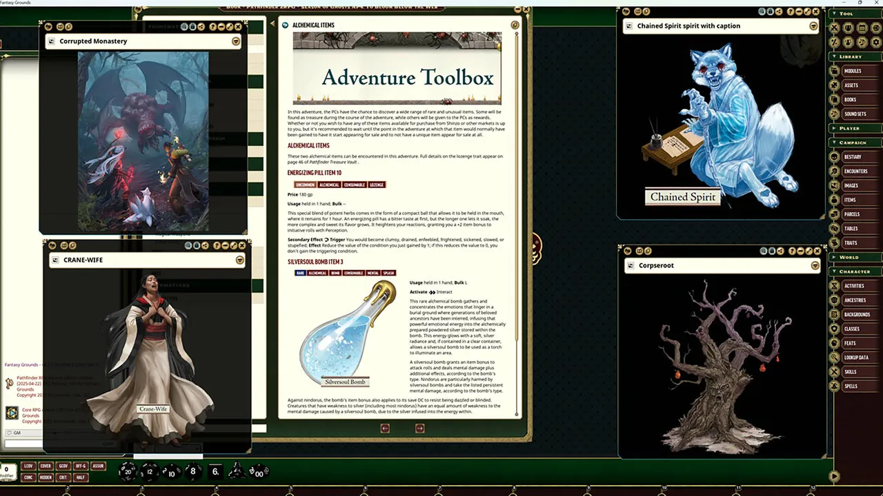 Fantasy Grounds - Pathfinder 2 RPG - Season of Ghosts AP 4: To Bloom Below the Web Screenshot 3