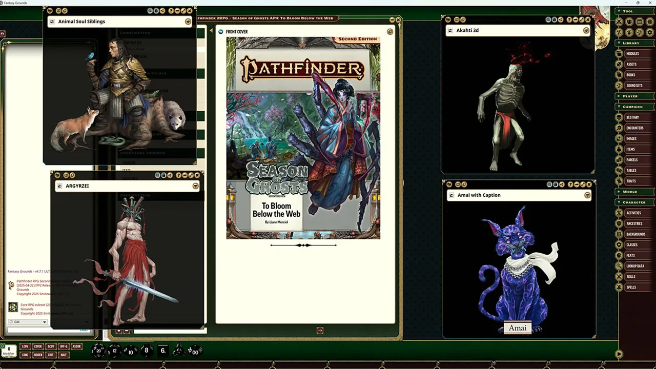 Fantasy Grounds - Pathfinder 2 RPG - Season of Ghosts AP 4: To Bloom Below the Web Screenshot 0
