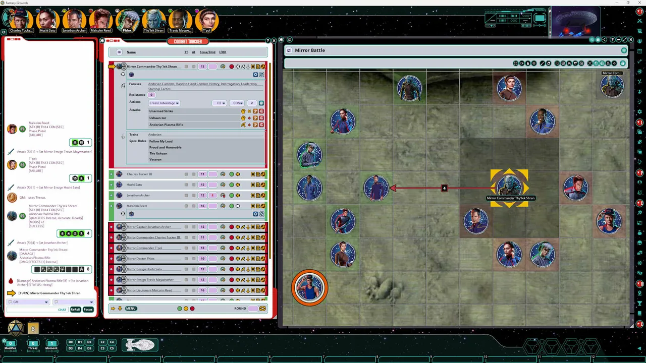 Fantasy Grounds - Star Trek Adventures: Enterprise Player Characters Screenshot 5
