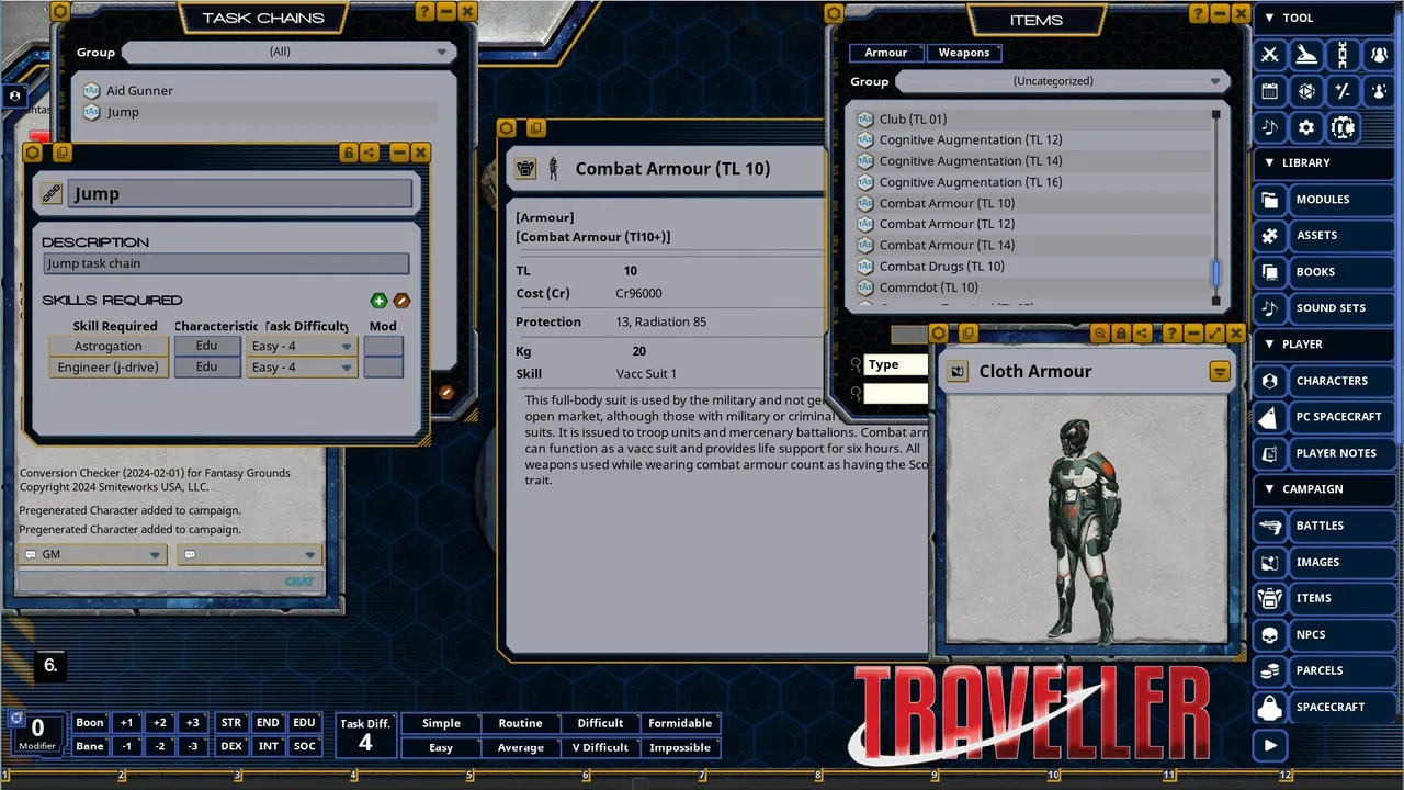 Fantasy Grounds - Traveller Core Rulebook Update 2022 Screenshot 4