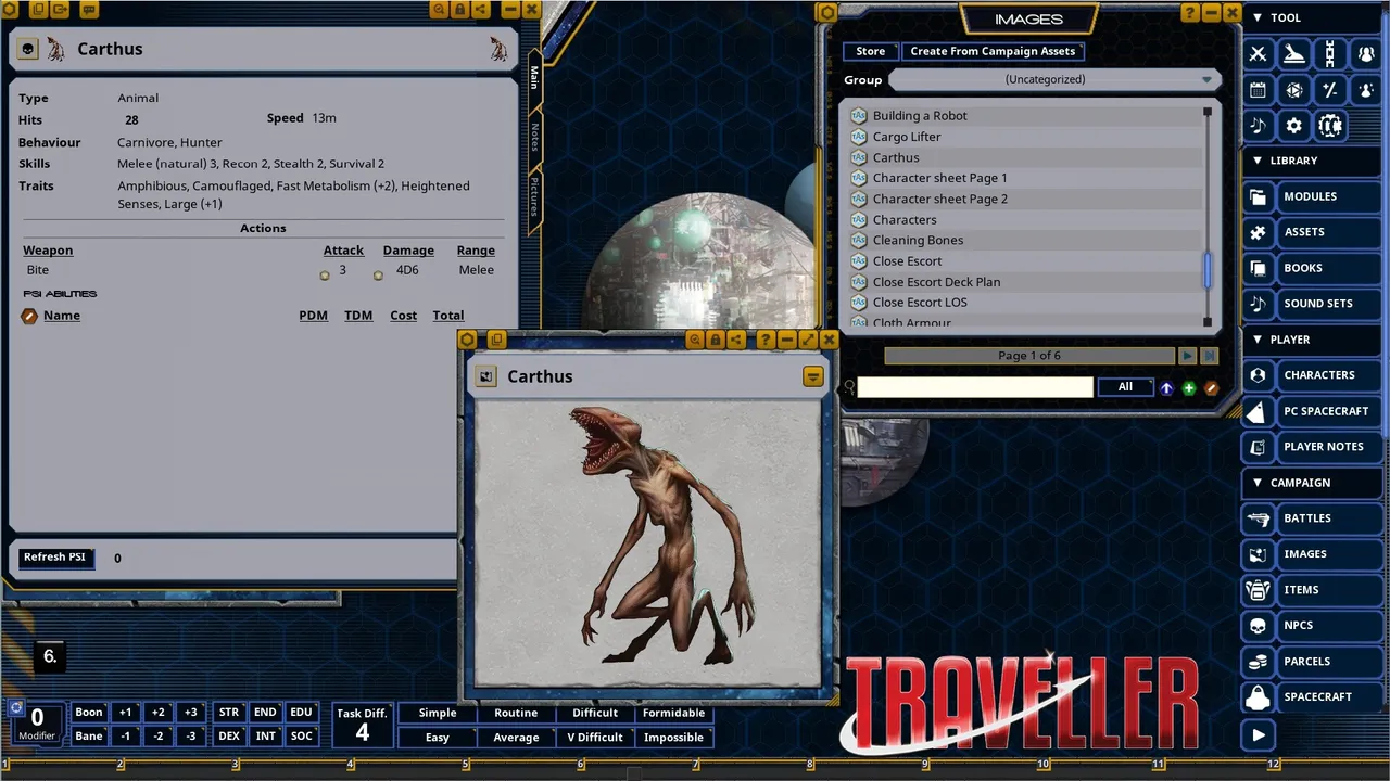 Fantasy Grounds - Traveller Core Rulebook Update 2022 Screenshot 0