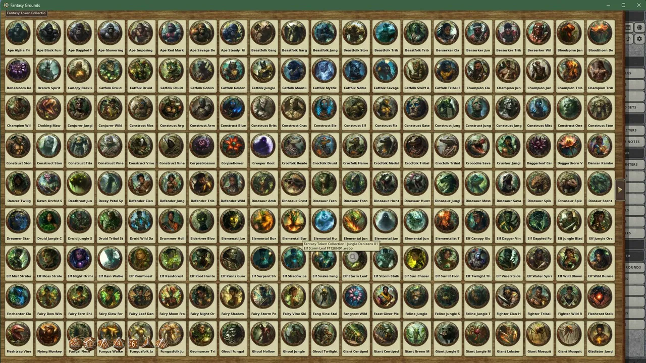 Fantasy Grounds - Fantasy Token Collection - Jungle Denizens 01 Screenshot 3