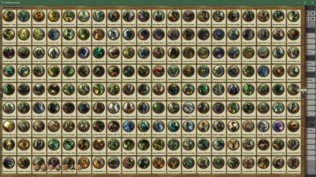 Fantasy Grounds - Fantasy Token Collection - Jungle Denizens 01 Screenshot 4