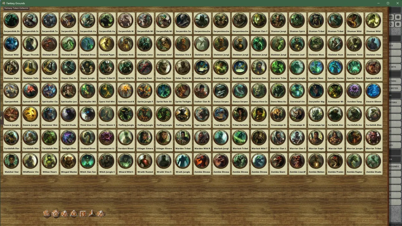 Fantasy Grounds - Fantasy Token Collection - Jungle Denizens 01 Screenshot 0