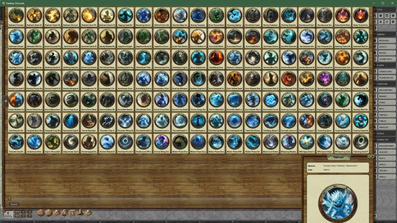 Fantasy Grounds - Fantasy Token Collection - Elemental 01 Screenshot 2