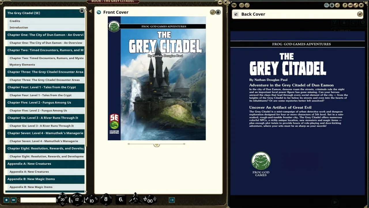 Fantasy Grounds - The Grey Citadel Screenshot 2