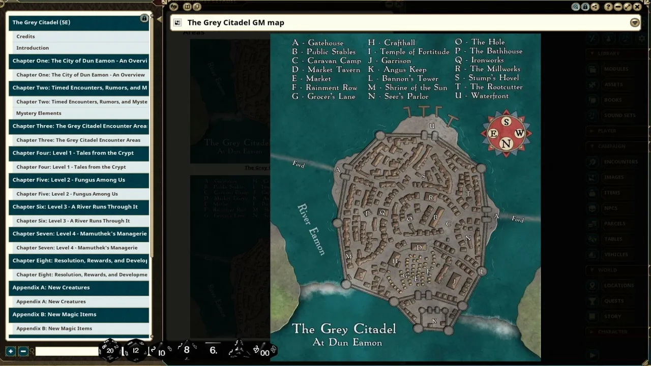 Fantasy Grounds - The Grey Citadel Screenshot 3