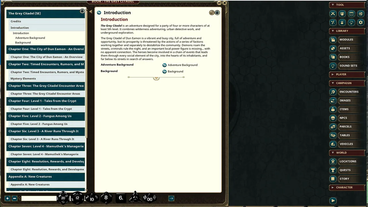 Fantasy Grounds - The Grey Citadel Screenshot 0