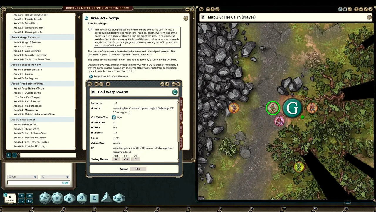 Fantasy Grounds - Dungeon Crawl Classics - By Mitra's Bones, Meet Thy Doom! Screenshot 1
