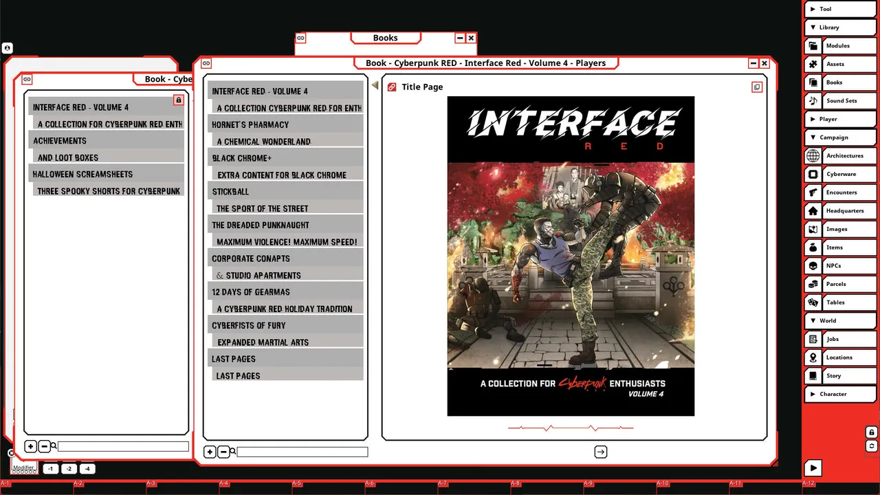 Fantasy Grounds - Cyberpunk RED - Interface RED Volume 4 Screenshot 0