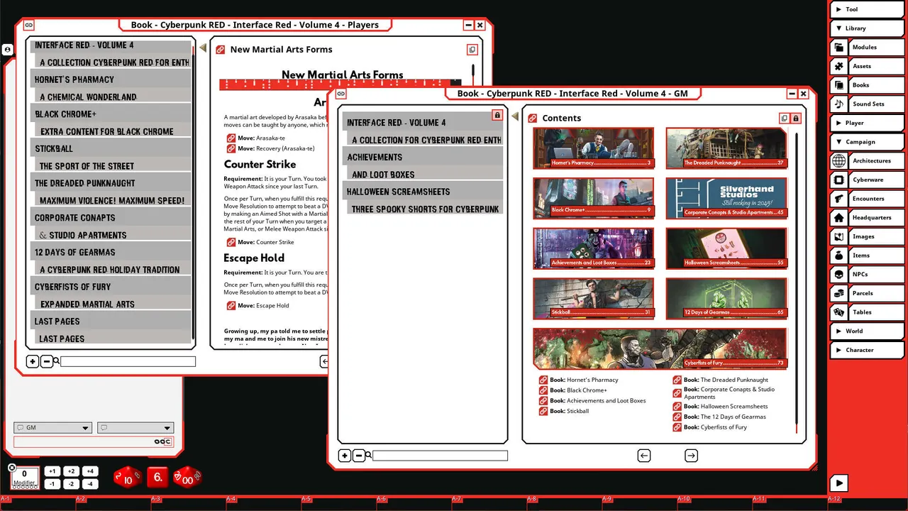 Fantasy Grounds - Cyberpunk RED - Interface RED Volume 4 Screenshot 4